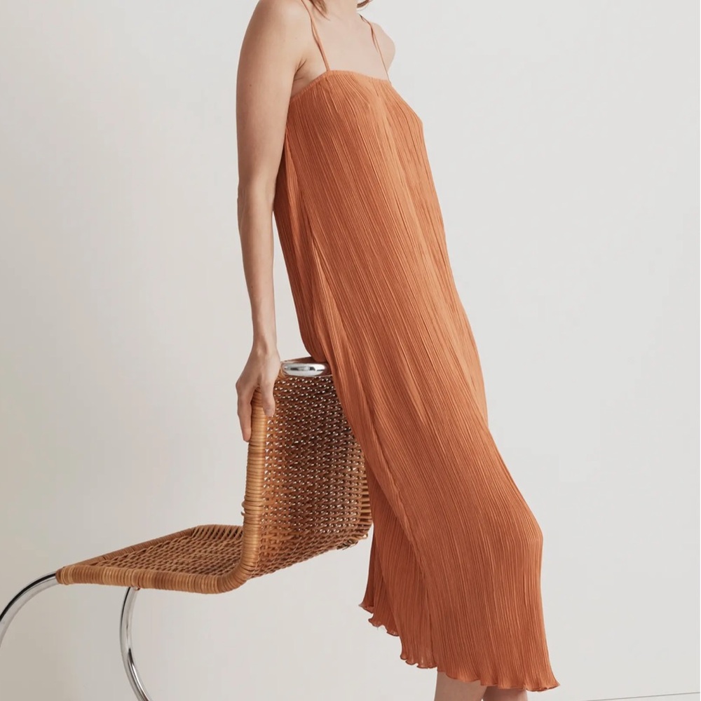 NWT Madewell The Goldie Dress in Plissé
